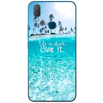 Чехол для VIVO Y11 2019 Мягкая силиконовая задняя крышка чехол телефона Y12 бампер из
