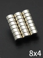 102050100pcs 8x4 round neodymium magnet 8mm x 4mm n35 ndfeb super powerful strong permanent magnetic imanes disc