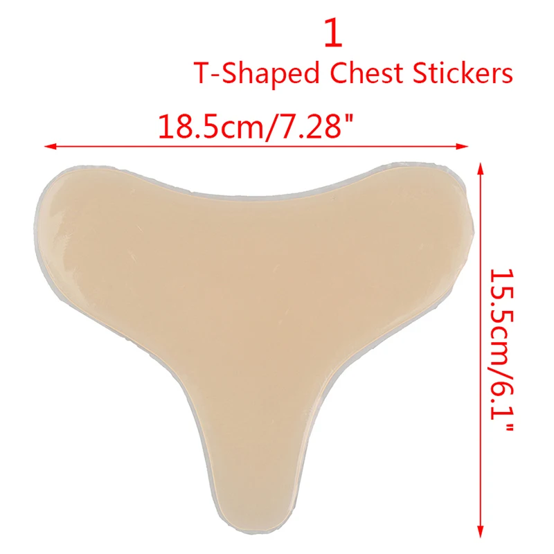 Многоразовые силиконовые невидимые подкладки для шеи и груди 3 стиля 1 шт. |