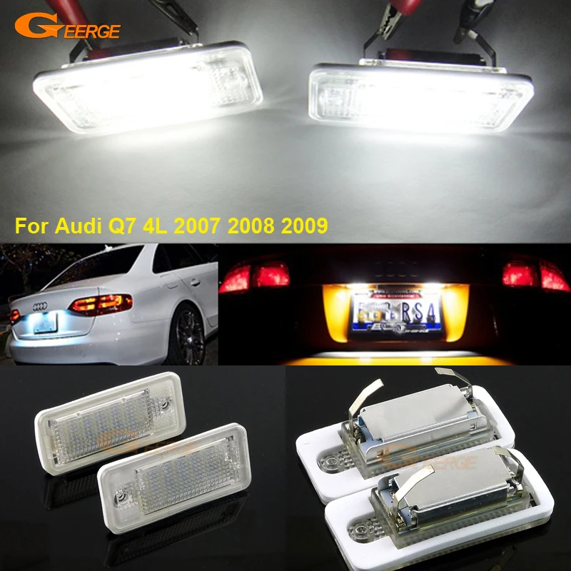 Для Audi Q7 4L 2007 2008 2009 отличный ультра яркий Smd светодиодный светильник номерного
