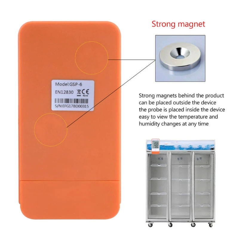 

USB GSP-6 Temperature and Humidity Data Logger High Precision Probe Smart Alarm