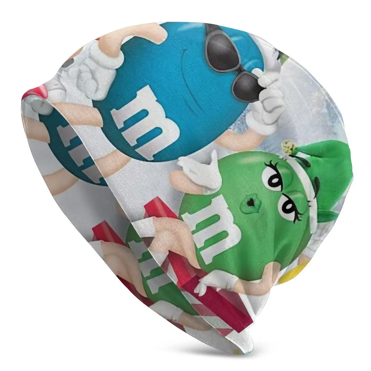 

Шапка-бини M & M's в стиле конфет и шоколада, Удобная шапка-пуловер, вязаная шапка для взрослых мужчин и женщин
