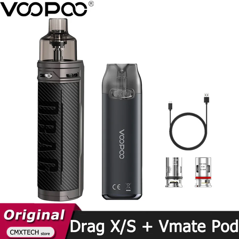 Оригинальный комплект VOOPOO DRAG X / S картридж объемом 4 5 мл совместим с катушкой PnP VM6