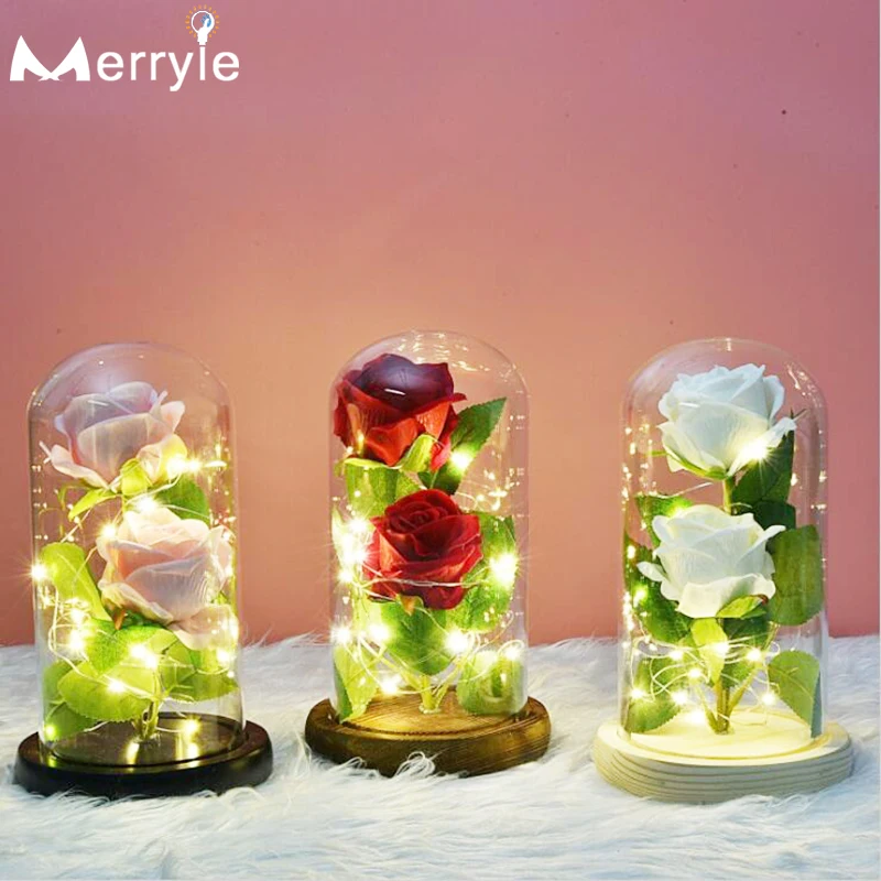 Цветная (RGB) светодиодный строка светильник Рождество девушке на День святого