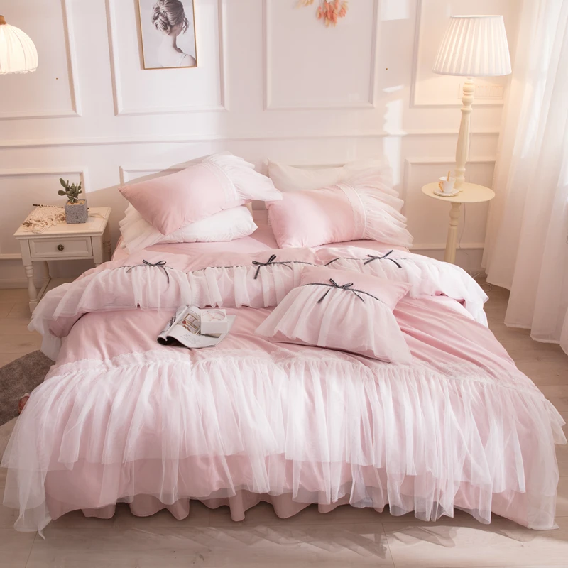 Семейный комплект постельного белья принцессы хлопок королева размер King