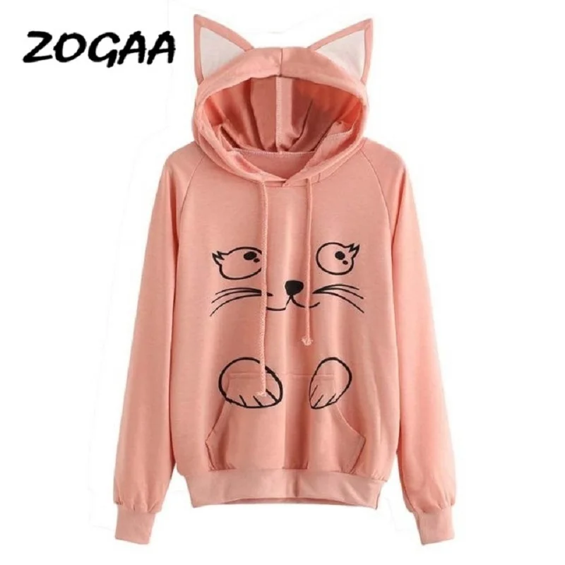 ZOGAA 2020 Harajuku японский Свитшот женский панк готический толстовки с длинным рукавом