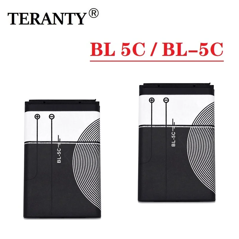 

2/5Pcs BL5C BL-5C 3.7V 800mAh Lithium Li-ion Battery For Nokia 6267 6270 6330 6555 6600 6620 6630 1100 1101 1110 1112 1208 1600