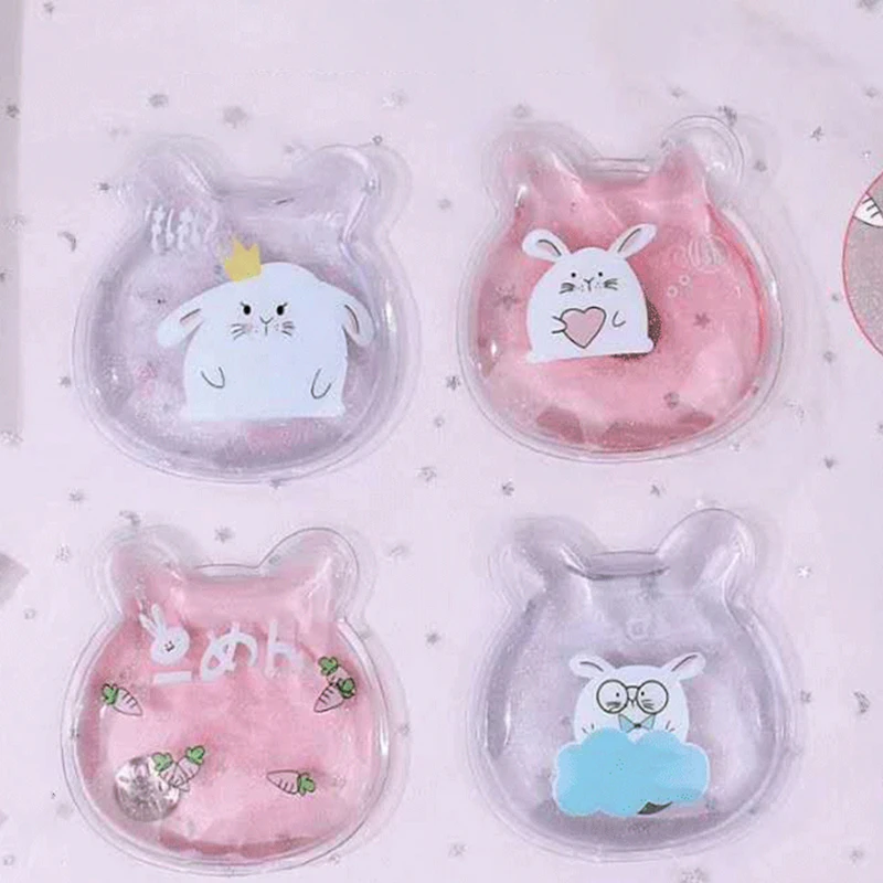 Мини Зимние многоразовые гелевые грелки для рук милый мультфильм мгновенный