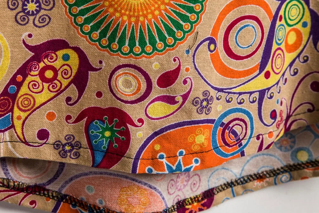 Летняя мужская рубашка уличная Гавайская с коротким рукавом этническим принтом