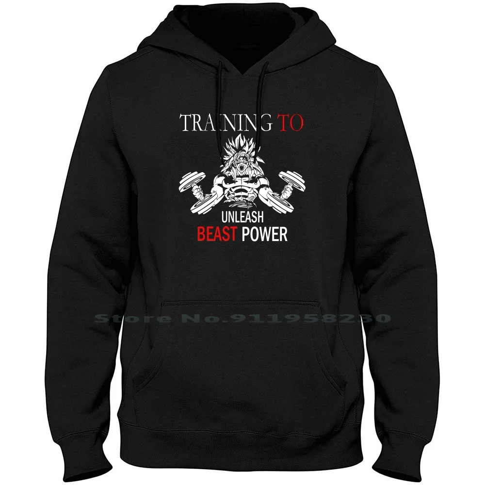 

Unleash The Beast Power Men Women Hoodie Pullover Sweater 6XL Big Size Cotton Power Leash Hard East Lea Gym Ast Ash We St