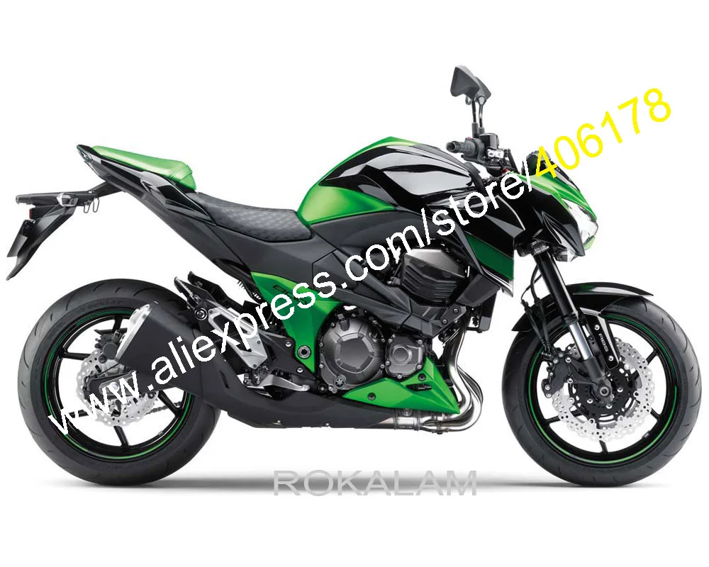 Обтекатели для Kawasaki Z800 2013 2014 2015 2016 Z 800 13 14 15 16 черные и зеленые мотоциклов (литьё