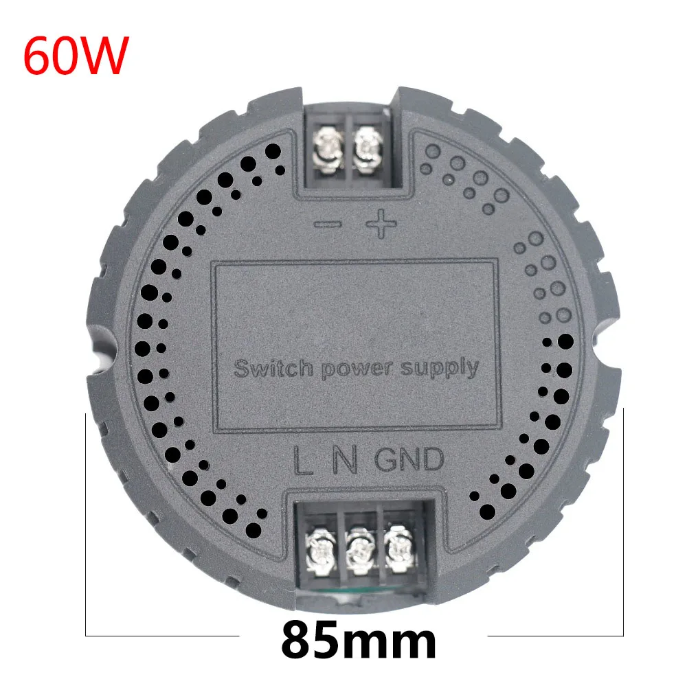 

60W LED Driver AC220V to DC12V Adapter Round Driver converter For LED Power Supply DC12V Light Transformers For LED Strip