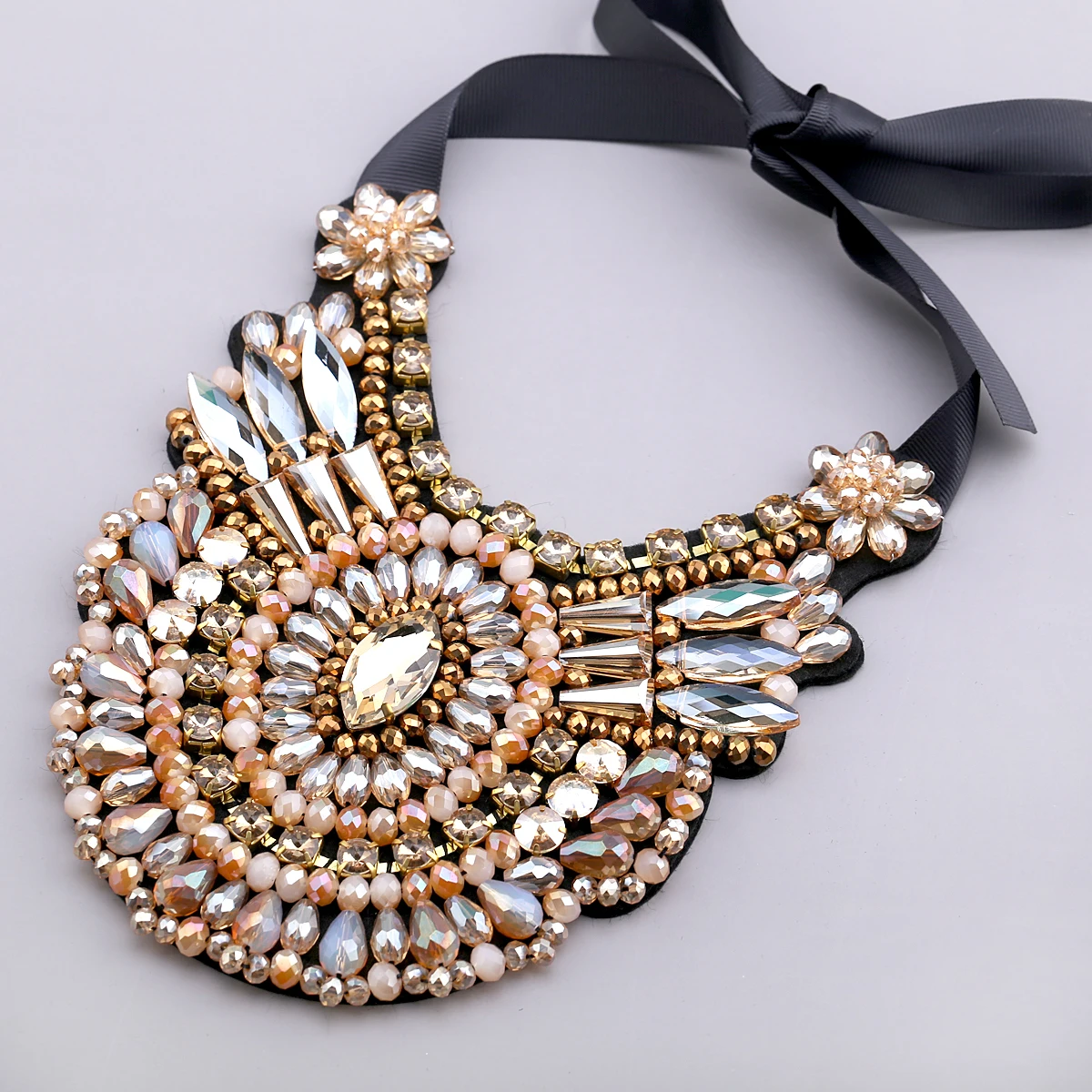 Колье-чокер женское с кристаллами 7 цветов | Украшения и аксессуары