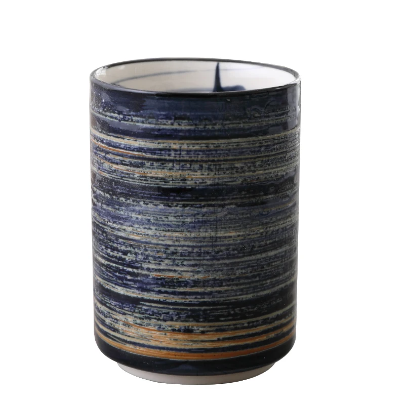 150 мл японская кухня фарфоровая чайная чашка синяя глазурованная Master