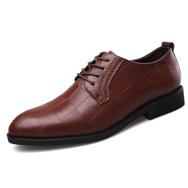 

Men Formal Shoes Genuine Leather Business Casual Shoes High Quality Men Dress Office Luxury Shoes Male Breathable Oxfords
