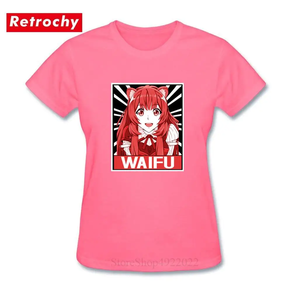 Кавайная женская футболка Waifu в японском стиле футболки с изображением героев из