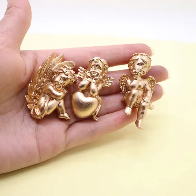 Магнит на холодильник с изображением золотого Ангела миниатюрная Подарочная