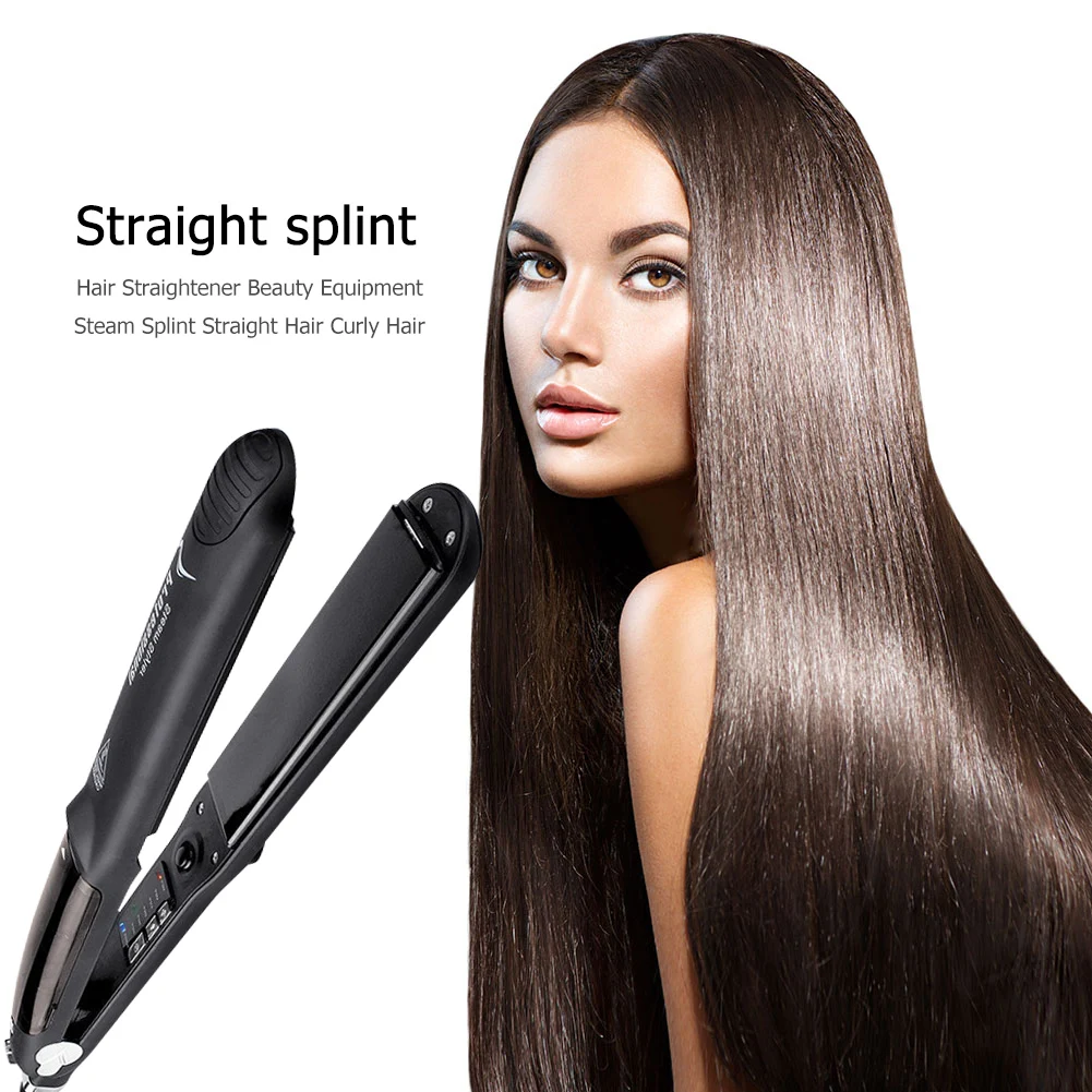 

Professional Steam Hair Straightener Tourmaline Ceramic Hair Flat Iron Straightening Iron Curler Steamer Hair Styling Tool