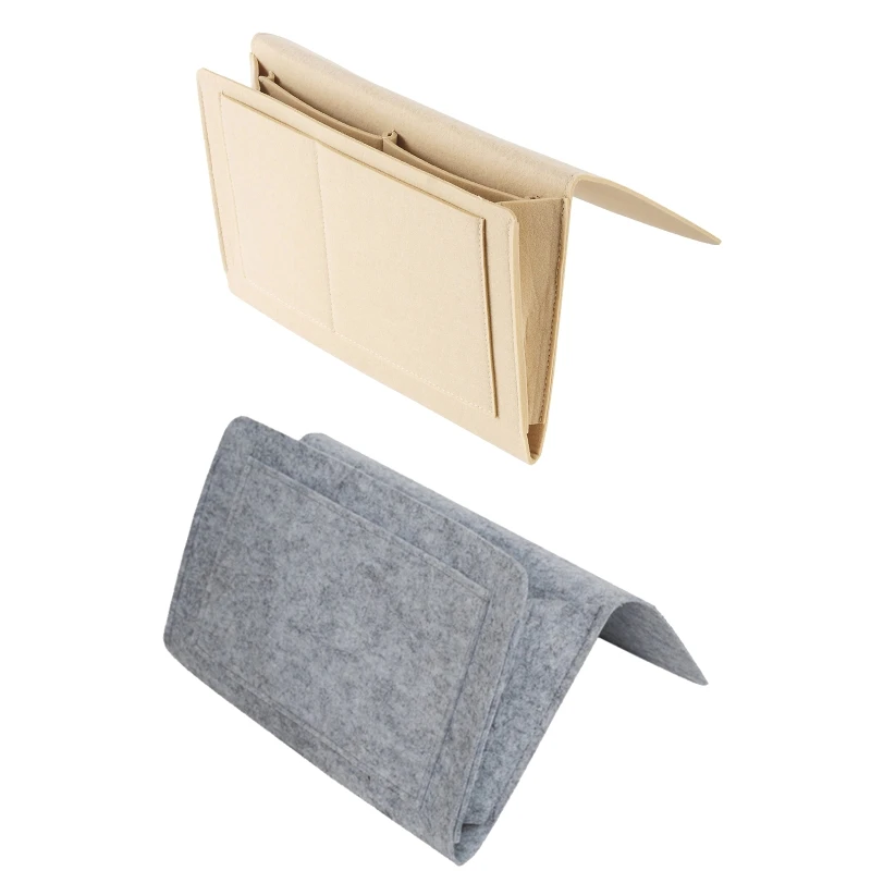 

Прикроватный органайзер для хранения B36C, подвесная сумка для стола, шкафа, дивана, фетровый карман под матрас, держатель, сумка