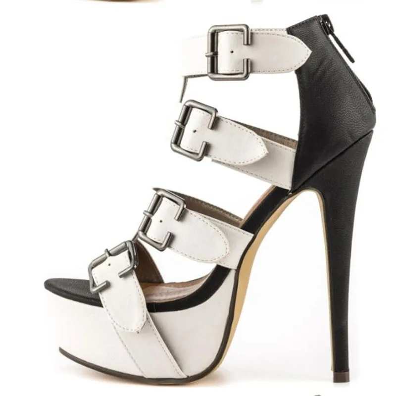 Женские туфли на шпильке 15 см сандалии с узором обувь для ночного клуба выставки