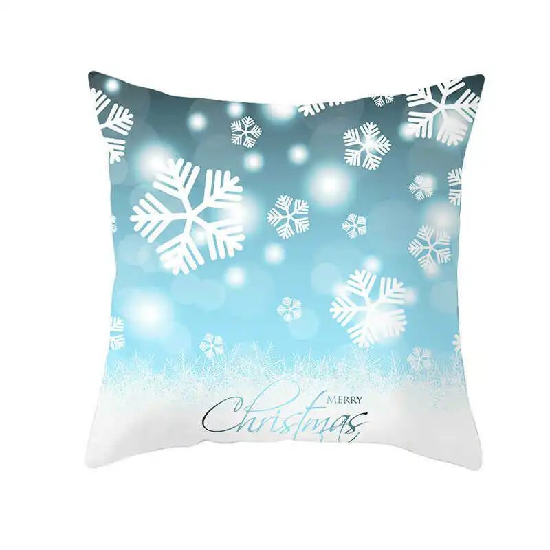 9 Подушки для дивана, Синий чехол, декоративная подушка для дома, Рождественская наволочка - Цвет: 9
