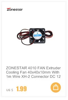 Обновленный Одноцветный экструдер Hotend сопло 0 4 мм 1 75 мм диаметр нити Аксессуары для 3d принтера части J Head HE3D HE4 ZONESTAR