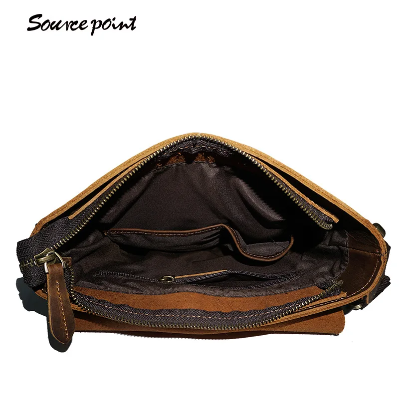 

2020 new mad horse leather men's bag men's shoulder bag top layer leather leather men's bag men's messenger bag