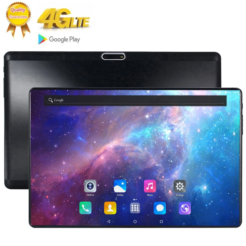 Планшет 2020 Android 9.0 10 ядер 3G 4G LTE 1920 1200 IPS две SIM-карты планшет с IPS-экраном 2.5D закаленного стекла 10,1 дюйма 128 ГБ.