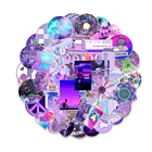 53 шт. VSCO блестящие фиолетовые граффити детские канцелярские наклейки для скейтборда автомобиля ноутбука мотоцикла ноутбука детские игрушки в подарок