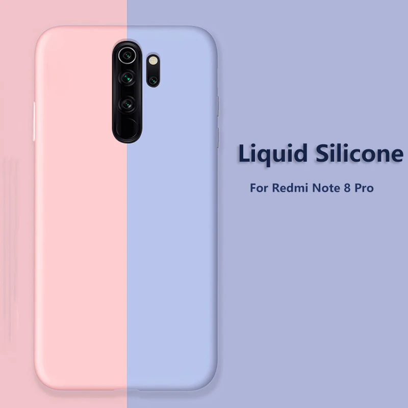 Для Xiaomi Redmi Note 8 Pro Чехол-бампер противоударный ТПУ жидкий силиконовый чехол для Redmi Note 8 Coque Note8T 8T Redmi 8 8A чехол