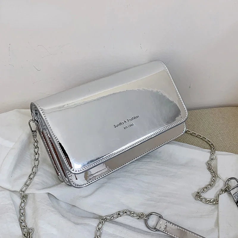 

Women Patent Leather Satchel Handbag Fashion Chain Messenger Shoulder Bag Luxury Designer Crossbody Purse Mujer Bolsa Feminina