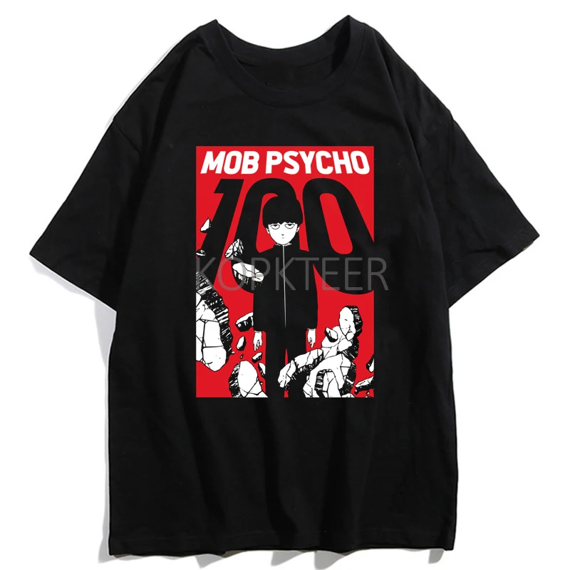 Mob Psycho 100 Shigeo Arataka футболки с аниме рисунком для мужчин Harajuku мультфильм короткий