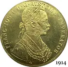 Австрийский Габсбург 1914 4 Дука Франц Иосиф I австрийский император двуглавый австрийский венгерский Орел с короной Золотая копия монеты