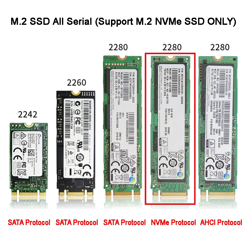 M.2 к PCI Express 1X адаптер PCI-E NVME 3.0 X1 конвертерная карта с разъемом M Key поддерживает 2230 2242 2260 2280 SSD.