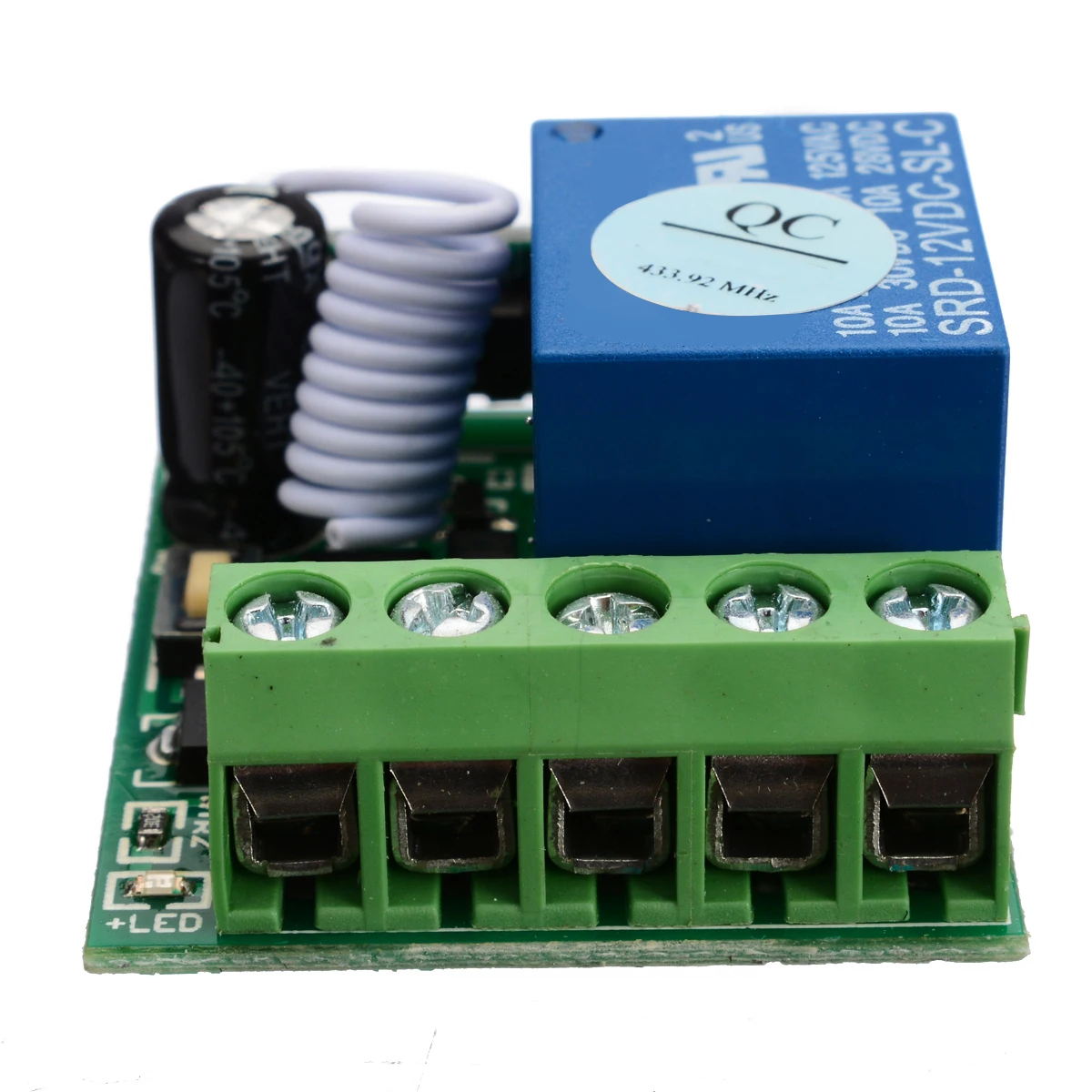 10A 1 канальный приемник беспроводное реле DC12V RF пульт дистанционного управления
