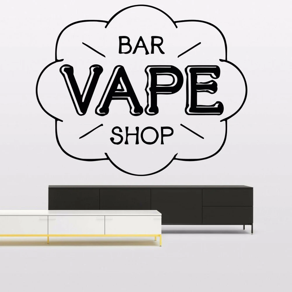 Vape Bar Shop знак настенные стикеры Современное украшение для стены и окна виниловые