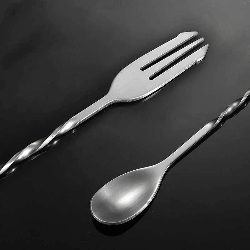 26 см Нержавеющая сталь Коктейльная барная ложка диск хвост Напиток Смеситель