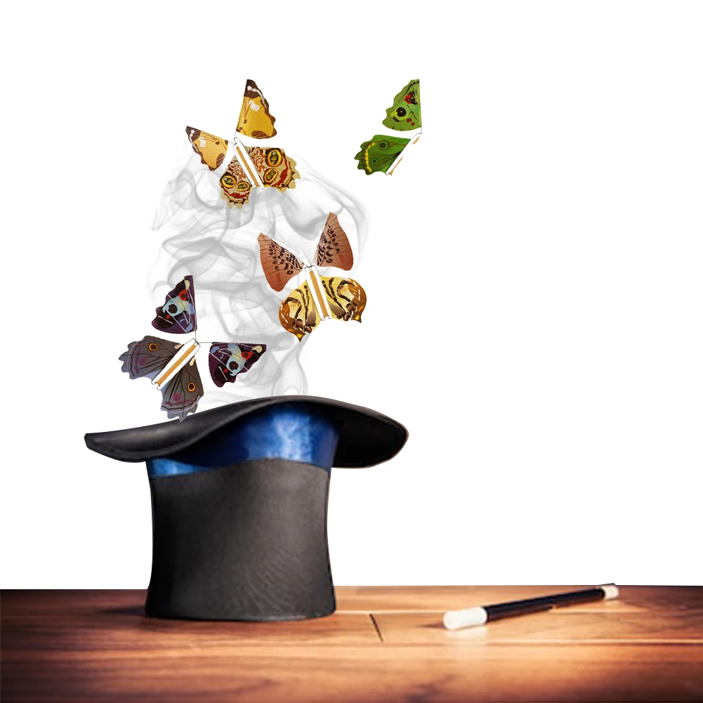 Mariposa voladora aleatoria para ni&ntilde;os, juguete m&aacute;gico, Hada M&aacute;gica, mariposa que vuela en el libro, 1 unidad-4