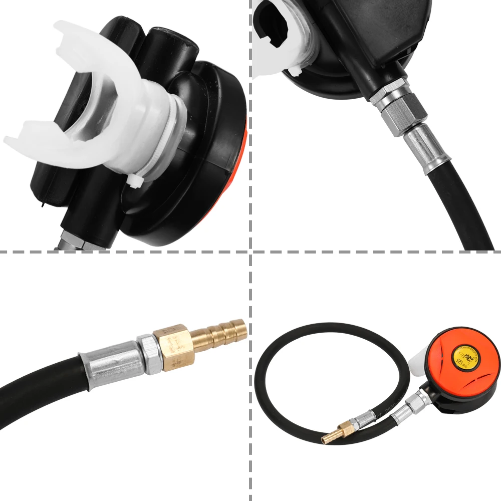 

Diving Breathing Regulator 2nd Stage Adjustable Regulator Stage With Mouthpiece Scuba Tube Breathing Snorkeling Equipment