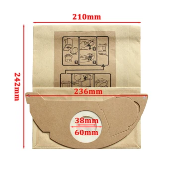 Replacement Air Dust Filters Bags for Karcher Vacuum Cleaners Parts Cartridge HEPA Filter WD2250 WD3.200 MV2 MV3 WD3 3