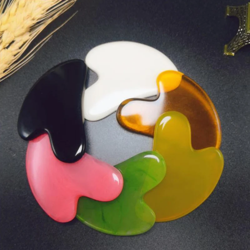 

Multicolor Natural Jade Facial Beauty Scraping Massage Tools Firm Skin Care Face Gua Sha SPA Physical Therapy Gue Che Roller