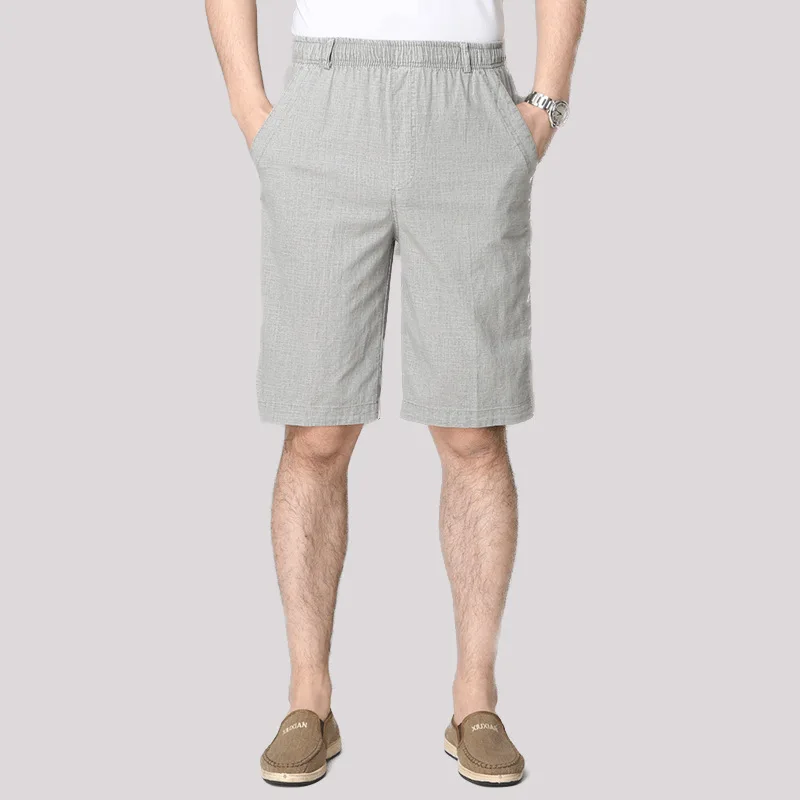 

Hot Sale 2021 Men's Casual Pants Cotton Linen Five-point High Waist Loose Plus Size Straight Pants Linen Shorts Men's Clothing