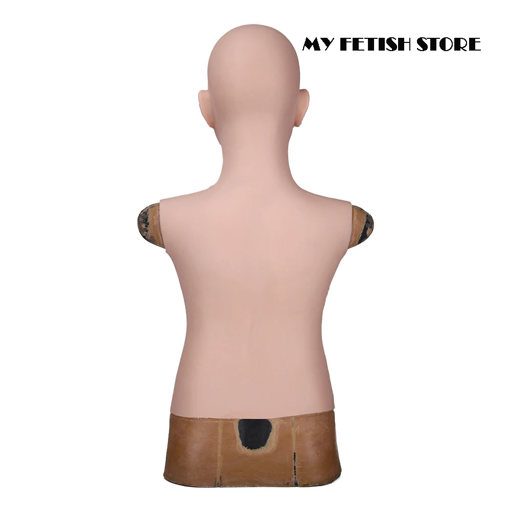 (Angela-1G)Crossdress Full Head Realistic Silicone Girl Female Disguise Party Cosplay Transgender Mask With E Cup Breast Torso
