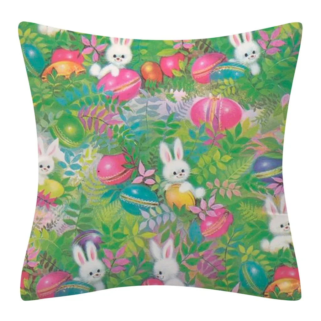 Пасхальный кролик печати наволочка полиэстер диван автомобиля домашний декор