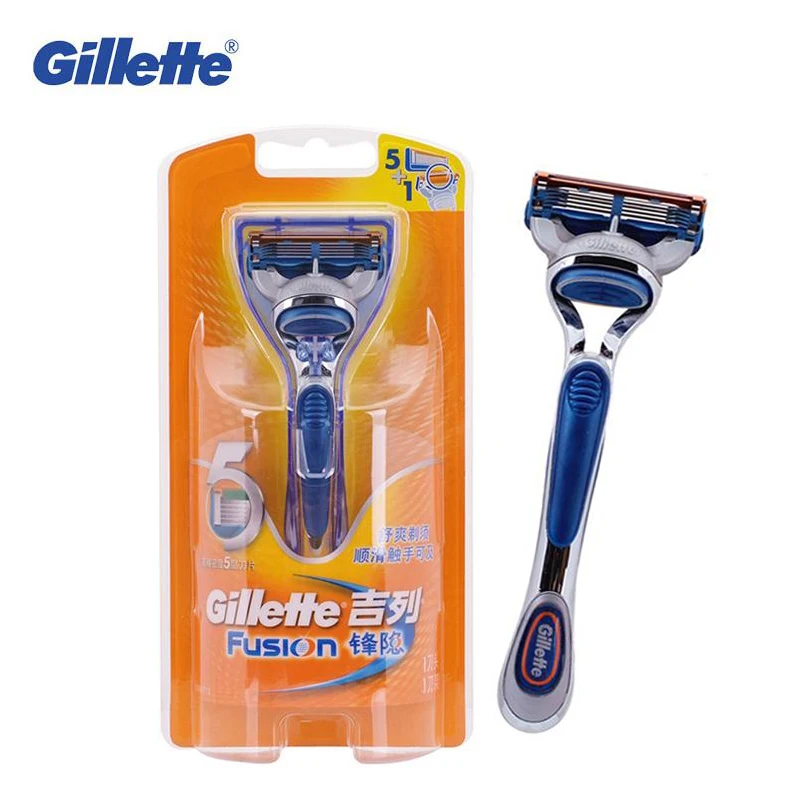 Оригинальные безопасные бритвы Gillette Fusion подлинные для мужчин прямые бороды 1