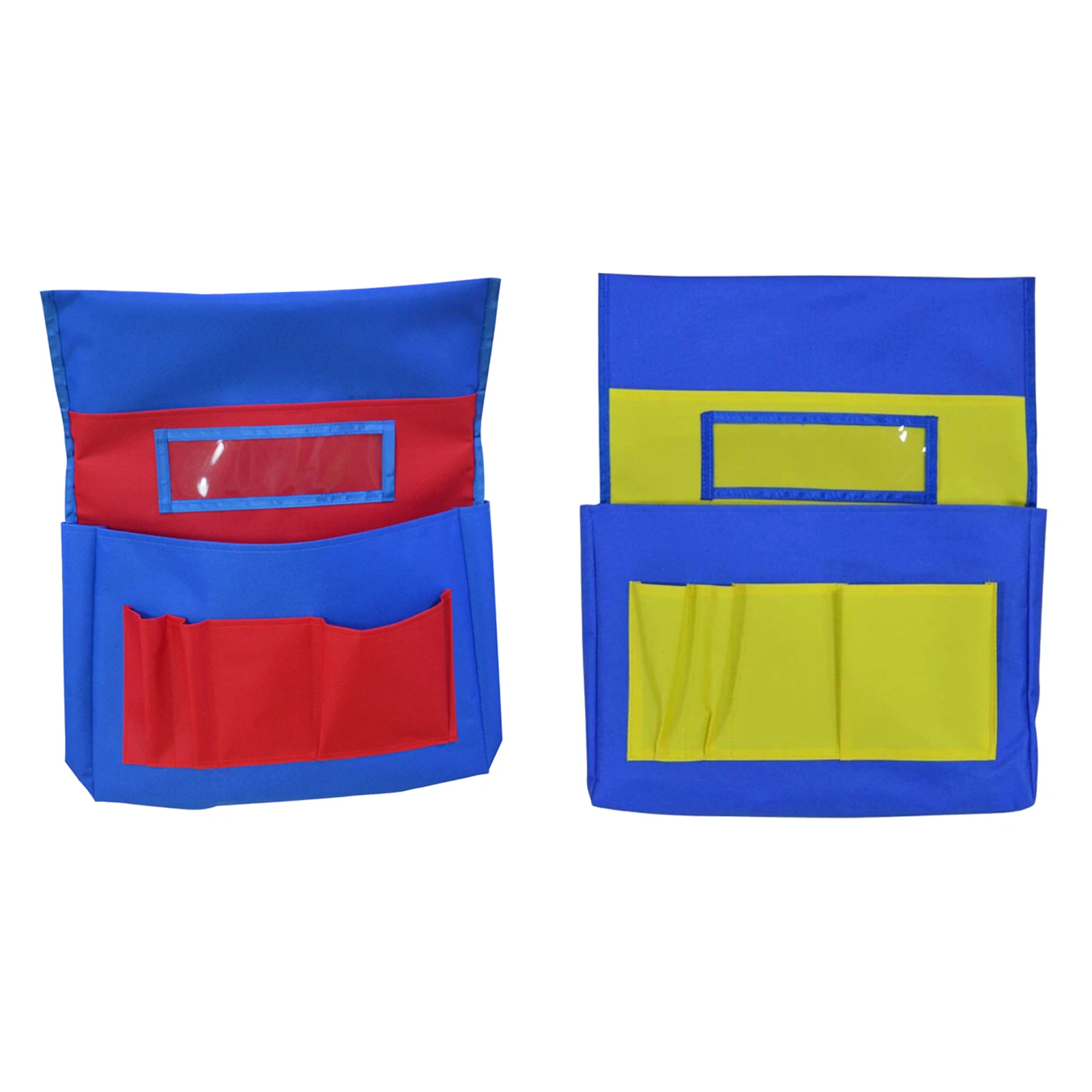 

School Chair Pocket Pouch Stuff Storage with 6 Pockets with Name Tag Pocket