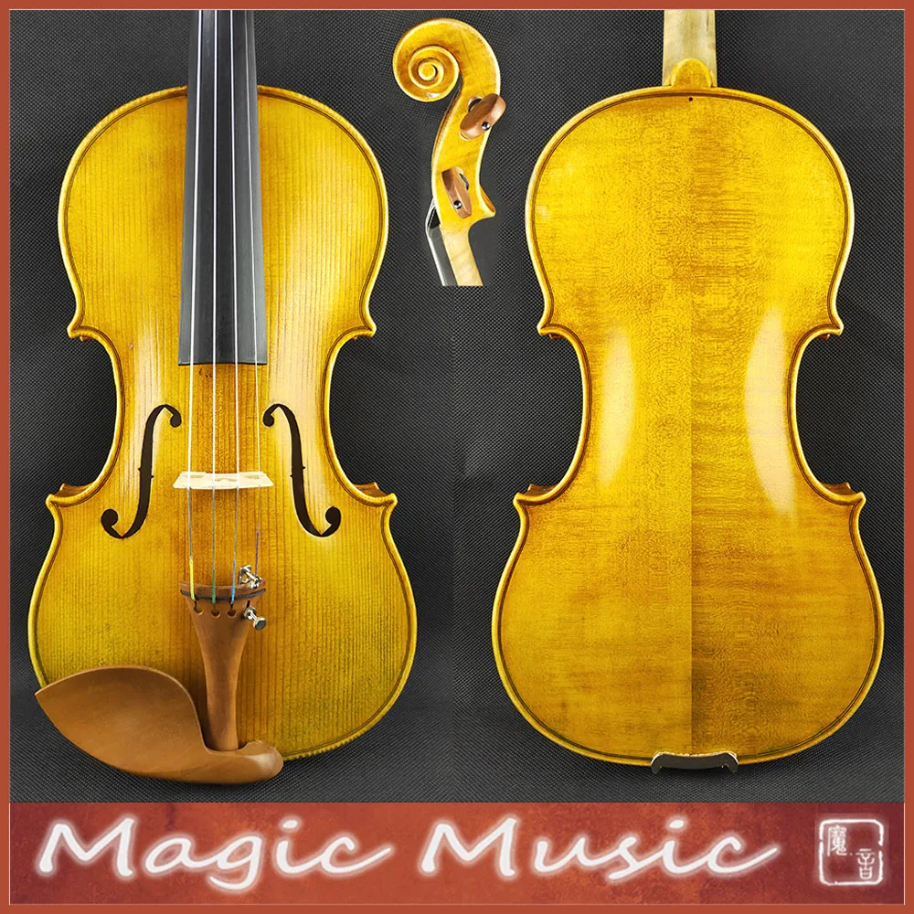 Ель 50 лет! Скрипка Харрисона Amati 4/4 Geige концертный уровень и антикварный лак ручной