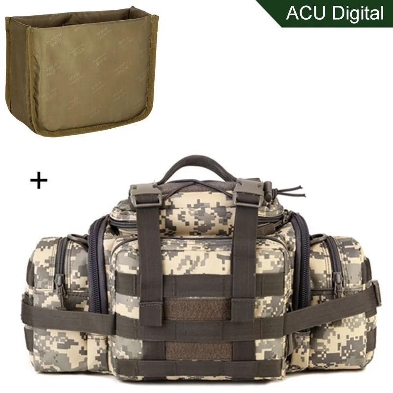 ACU and Camera bag Molle военные поясные сумки Сумка для фотоаппарата/Чехол поясная сумка ремень тактика большой Shouder assase Кемпинг пакет Спорт на открытом воздухе камера XA573WA - Цвет: ACU and Camera bag