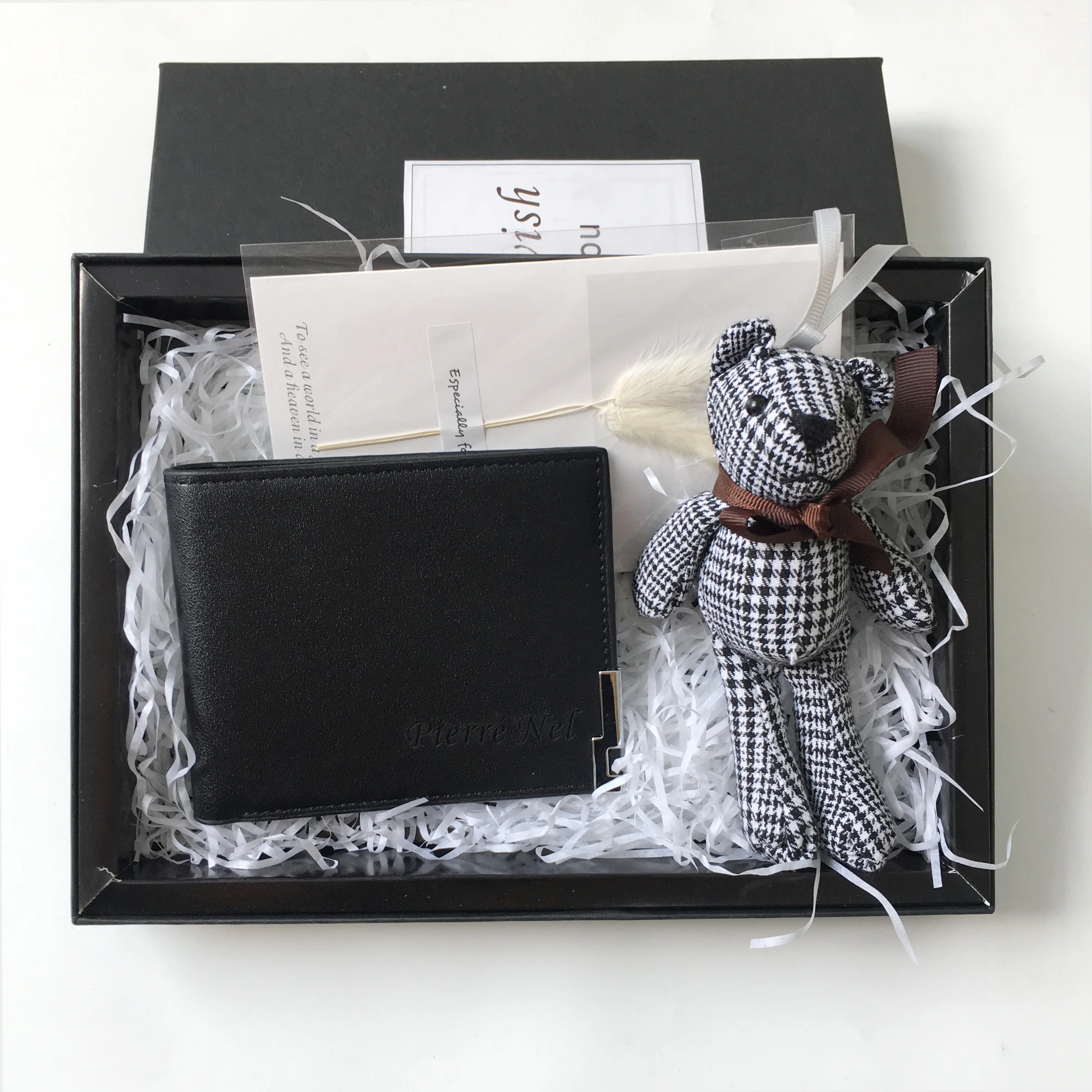 Мужской подарочный бумажник из искусственной кожи подарок на день рождения