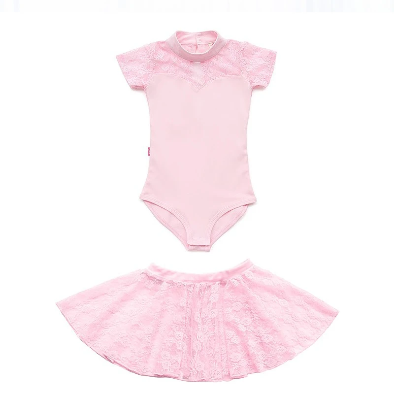 Кружевное трико из двух предметов. Балетная пачка гимнастическое танцевальный